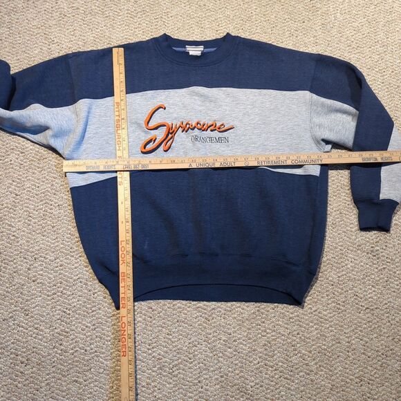 Vintage Syracuse Orangemen Sweatshirt XL Embroidered Crewneck NCAA - Picture 2 of 10